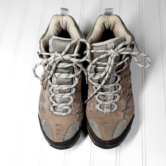 Merrell Ridgepass Women's Brindle/Sea Fog Mid Waterproof Boots F847 - Picture 9 of 12